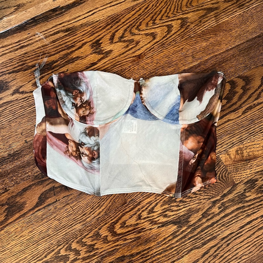 Bustier top.  Never worn - no tags